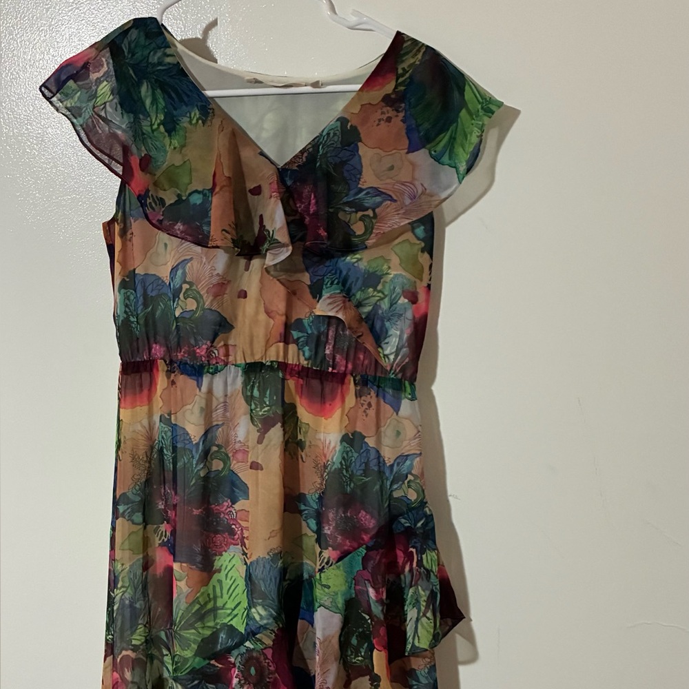 Soft Surroundings Multicolor Floral Dress